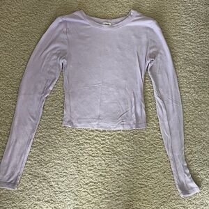 Garage Light Purple Long Sleeve Women's Top